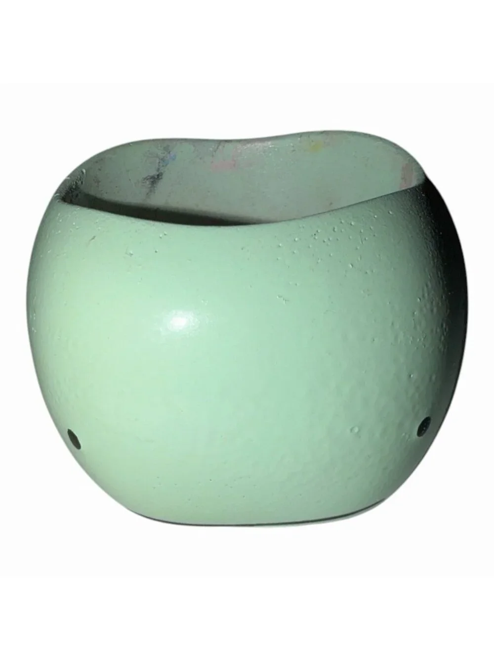 Lt Green Whale Pottery Ceramic Vintage Small Friendly Whale Planter Succulent